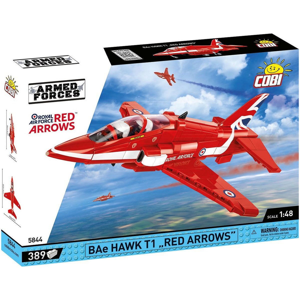 COBI 5844 BAe Hawk T1 Red Arrows 1:48 Scale Brick Model 389pcs - Phillips Hobbies