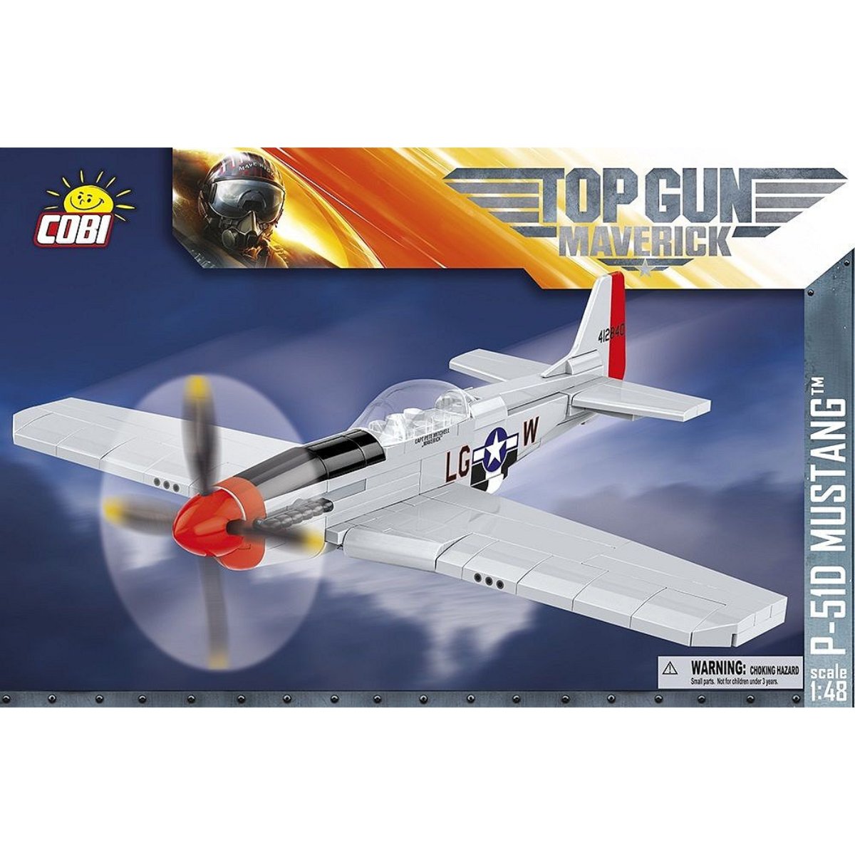 COBI 5847 P - 51D Mustang™ Top Gun 1:48 Scale Brick Model 150pcs - Phillips Hobbies