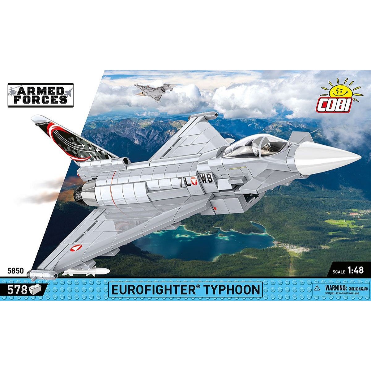 COBI 5850 Eurofighter Typhoon 1:48 Scale Brick Model Plane 578pcs - Phillips Hobbies