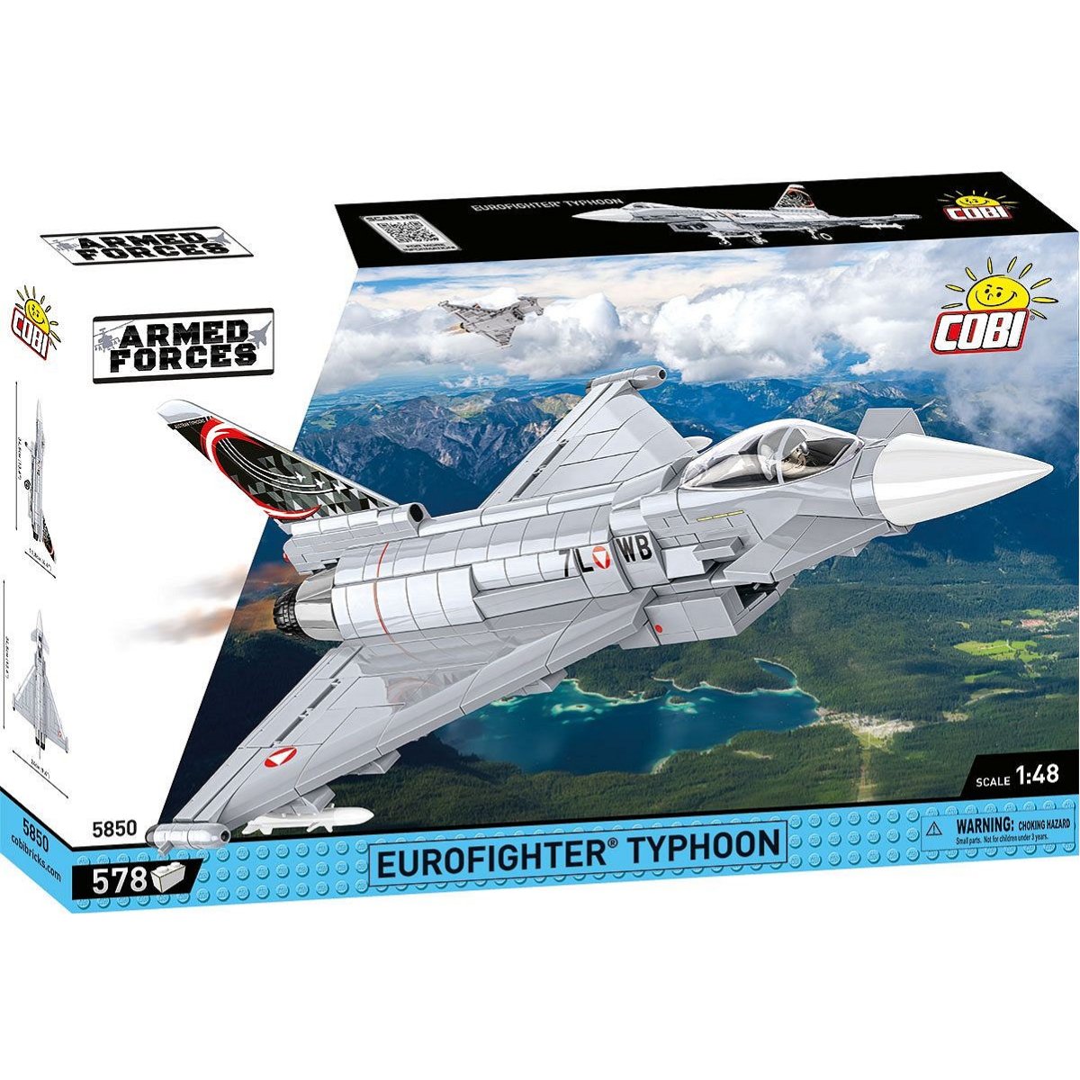 COBI 5850 Eurofighter Typhoon 1:48 Scale Brick Model Plane 578pcs - Phillips Hobbies