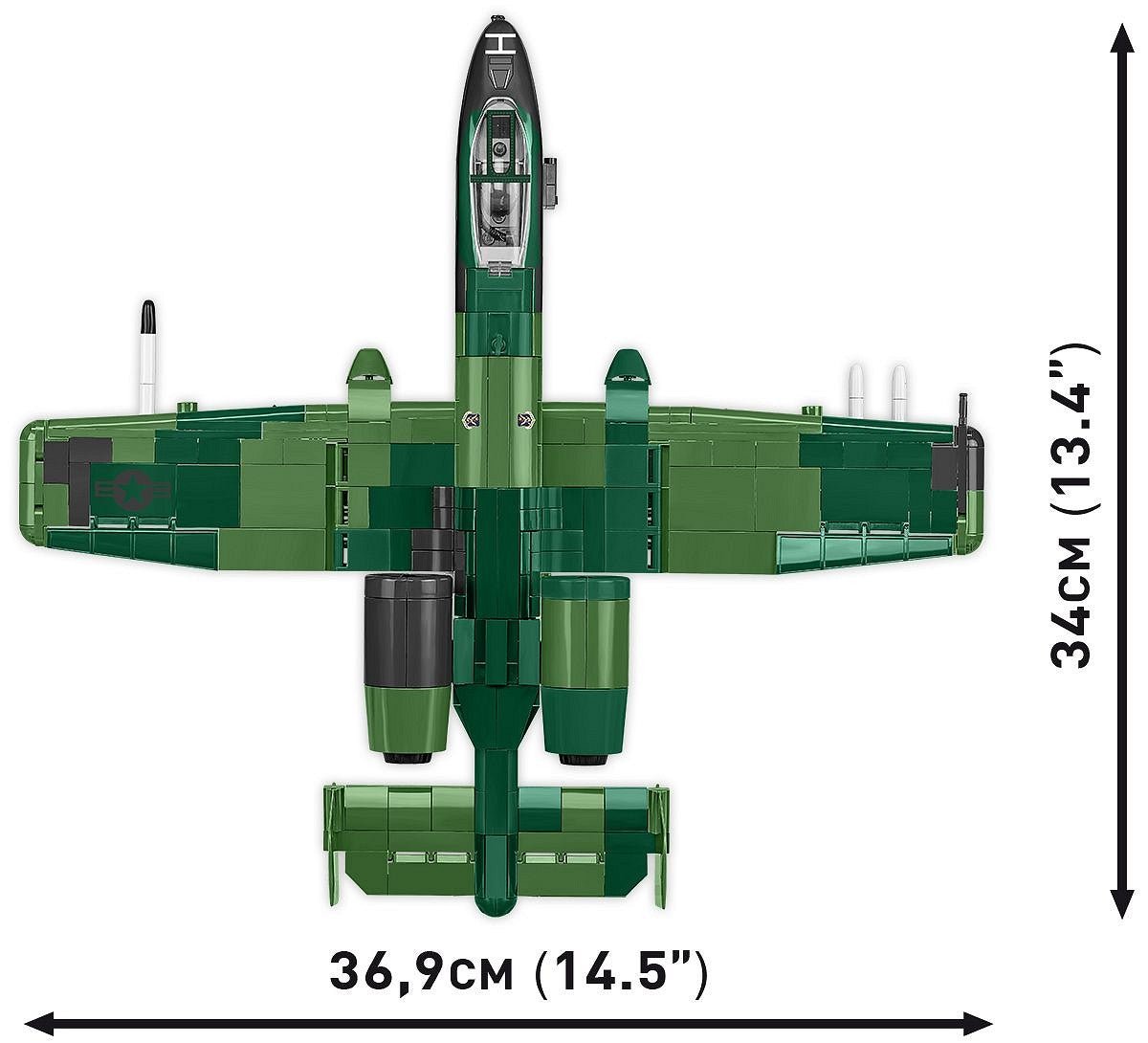 COBI 5856 A - 10 Thunderbolt II Warthog 1:48 Scale Brick Model 667pcs - Phillips Hobbies