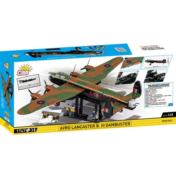 COBI Avro Lancaster B. III Dambuster Executive Edition - 1:48 Scale Brick Model 1747pcs - Phillips Hobbies