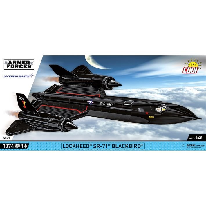 COBI Lockheed SR - 71 Blackbird 1:48 Scale Brick Model 1374pcs - Phillips Hobbies