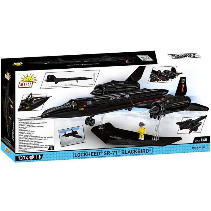 COBI Lockheed SR - 71 Blackbird 1:48 Scale Brick Model 1374pcs - Phillips Hobbies