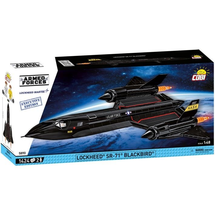 COBI Lockheed SR - 71 Blackbird Executive Edition - 1:48 Scale Brick Model 1424pcs - Phillips Hobbies