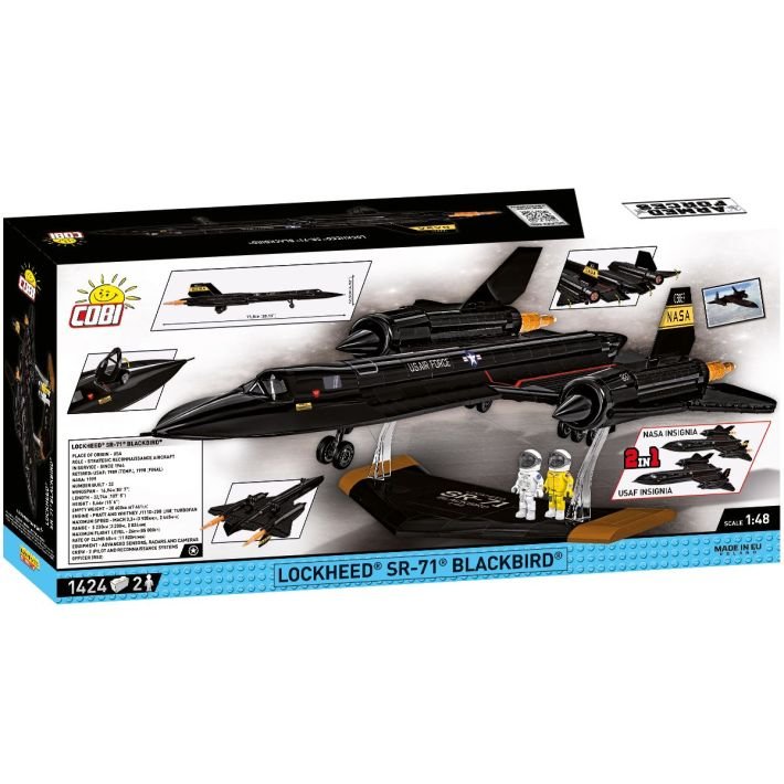 COBI Lockheed SR - 71 Blackbird Executive Edition - 1:48 Scale Brick Model 1424pcs - Phillips Hobbies