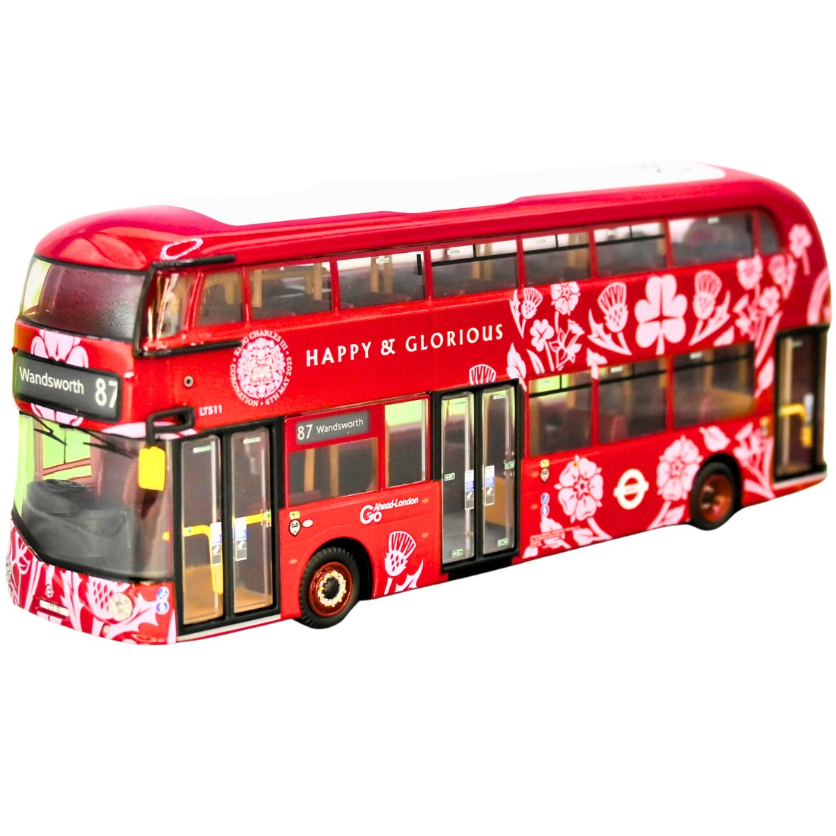 Corgi CP46601B New Routemaster Go - Ahead London King Charles III Coronation 87 Wandsworth - MBC Commission - Phillips Hobbies