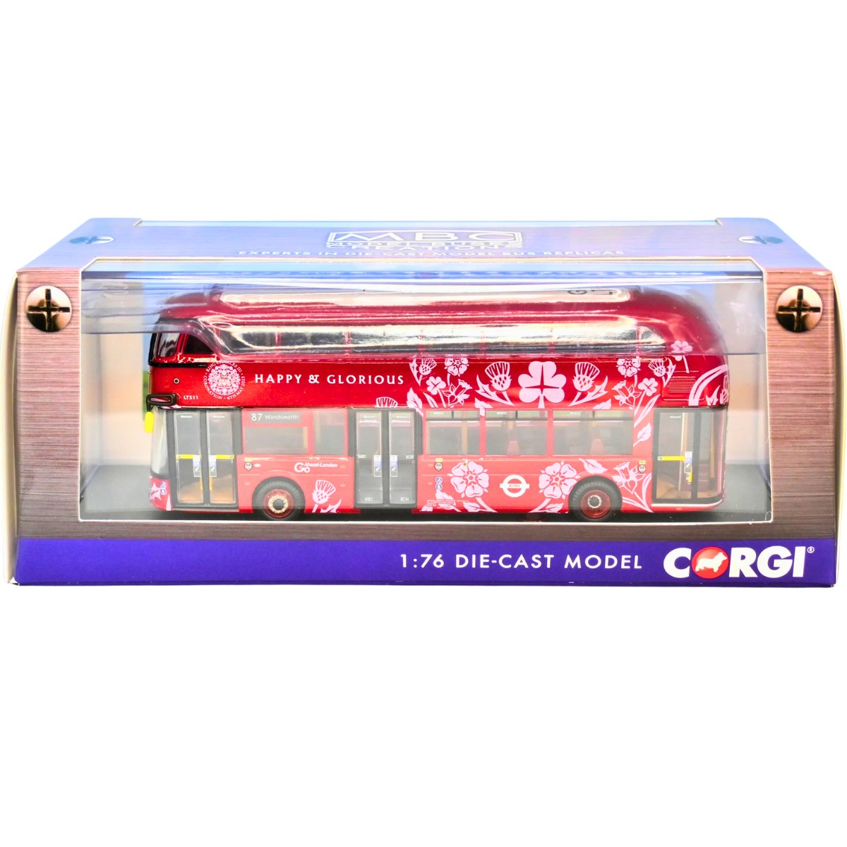 Corgi CP46601B New Routemaster Go - Ahead London King Charles III Coronation 87 Wandsworth - MBC Commission - Phillips Hobbies