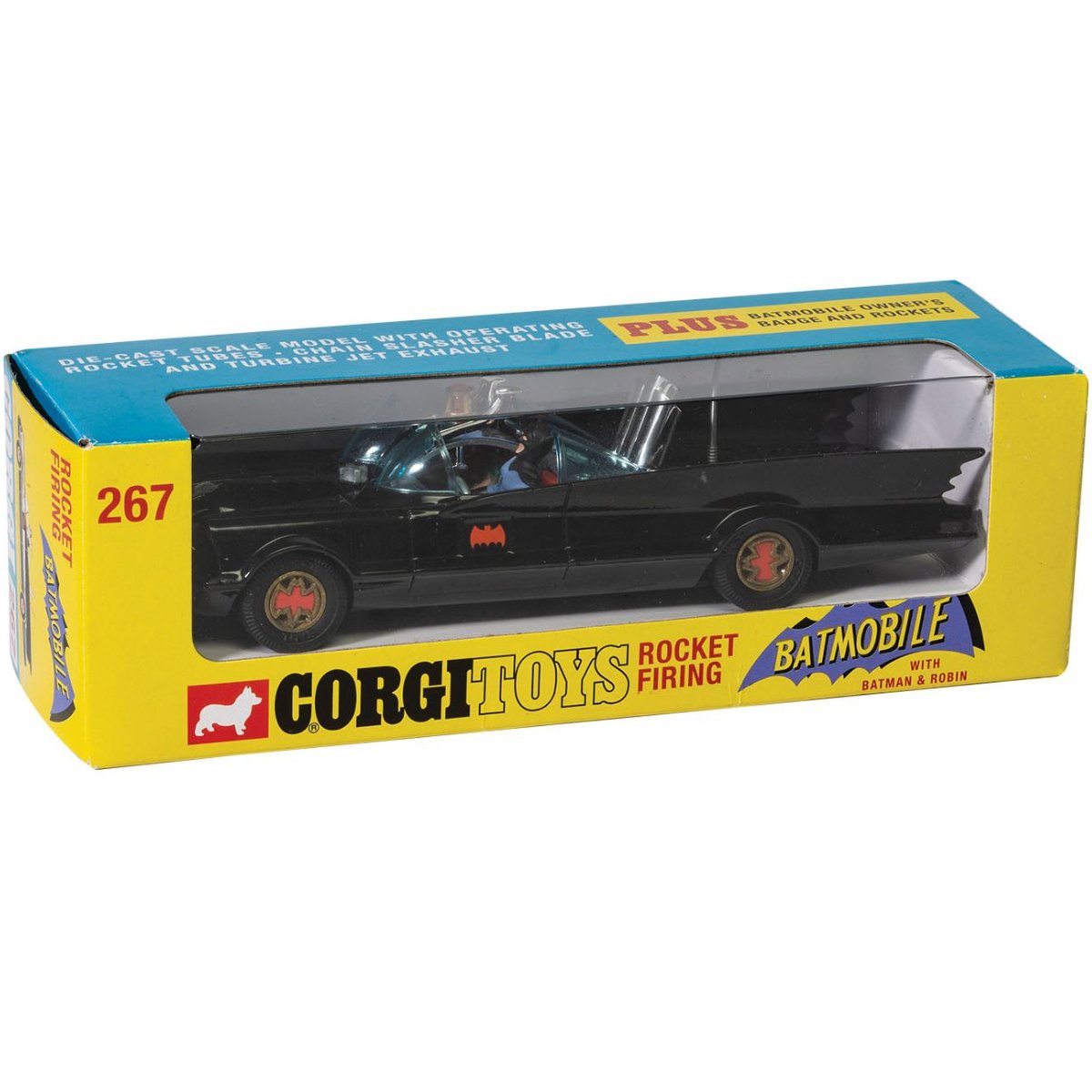 Corgi RT26701 1966 Batmobile With Batman & Robin - 1:46 Scale - Phillips Hobbies