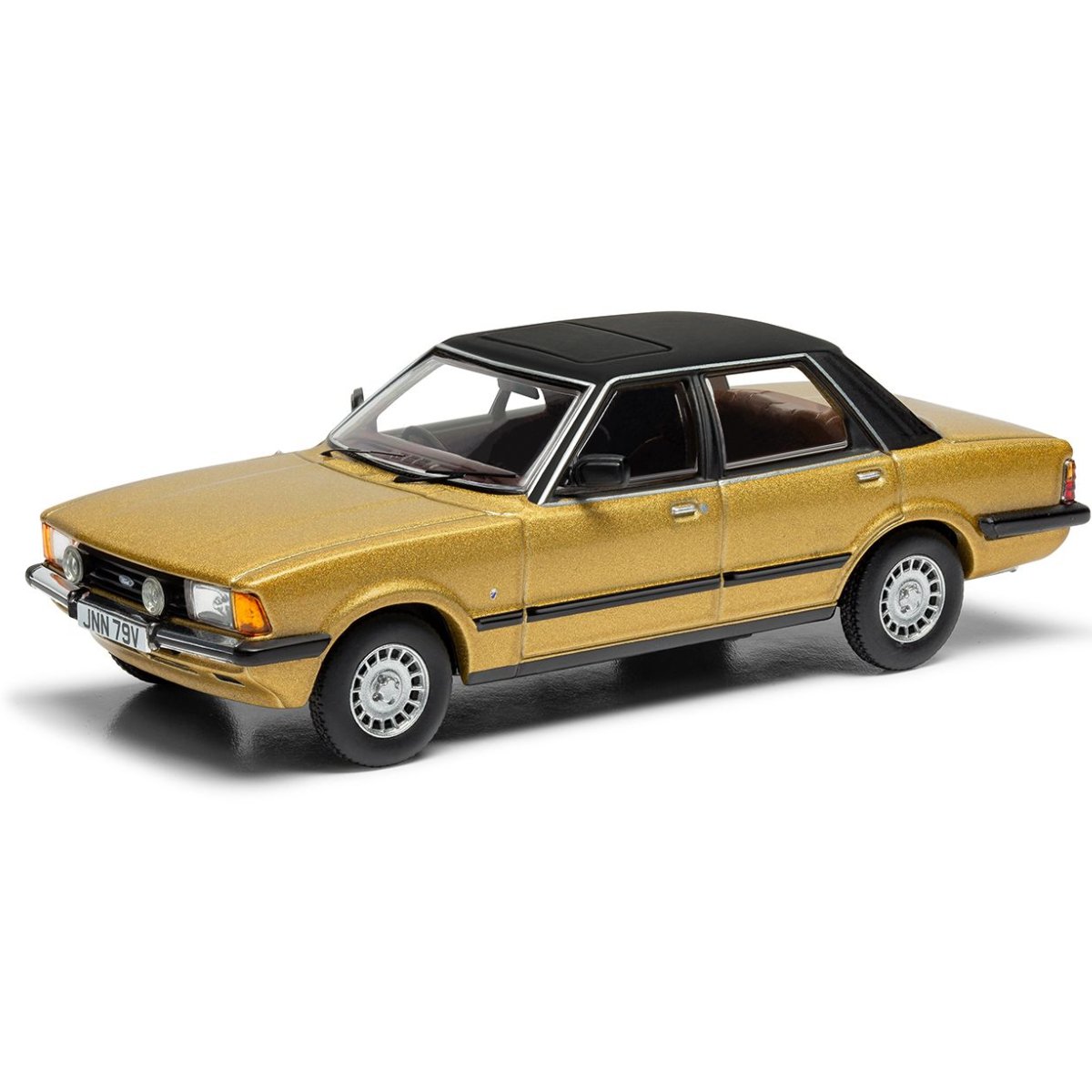 Corgi VA15004 Ford Cortina Mk5 2.0 Ghia S, Solar Gold - 1:43 Scale - Phillips Hobbies