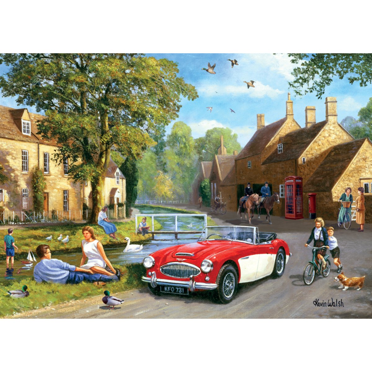 Cotswold Village - Kevin Walsh 1000 Piece Jigsaw Puzzle - Phillips Hobbies