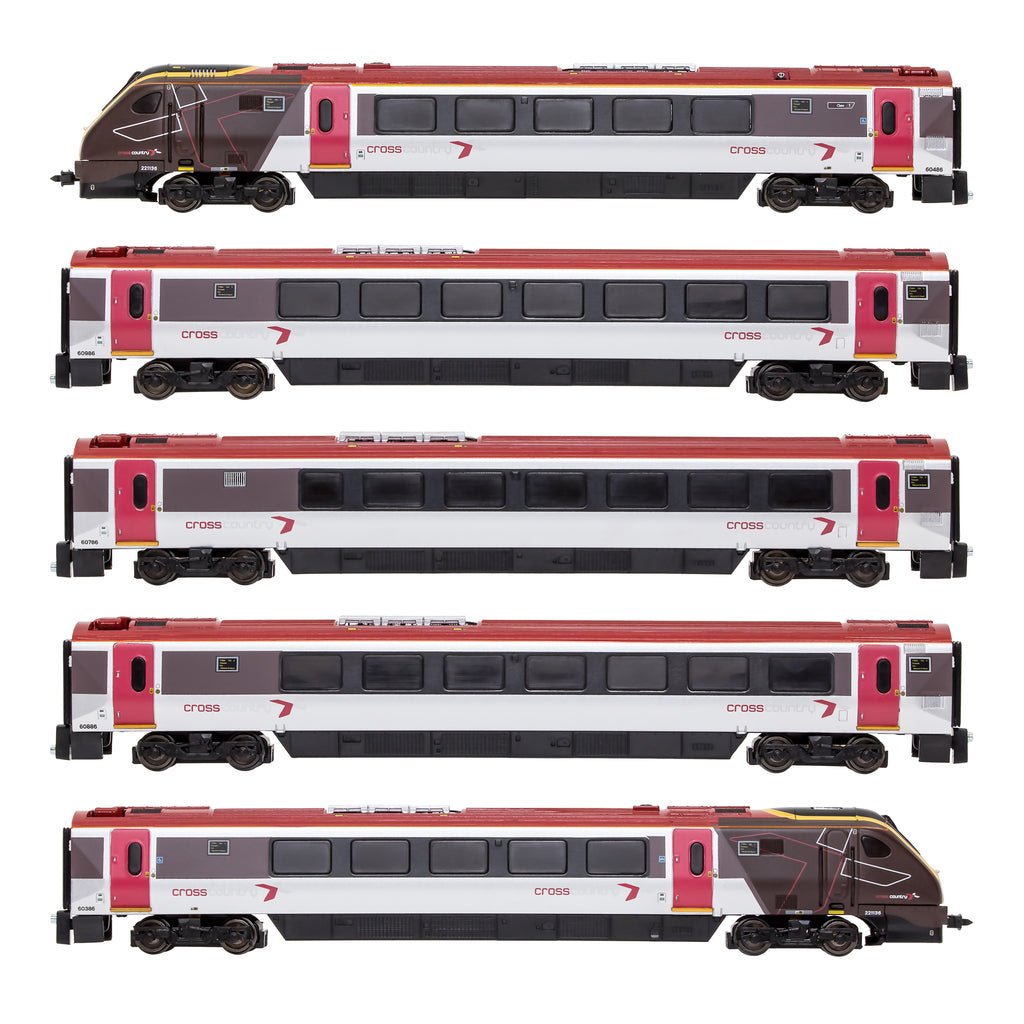 Dapol 2D - 023 - 003 Class 221 5 Car Set 221136 CrossCountry - N Gauge - Phillips Hobbies