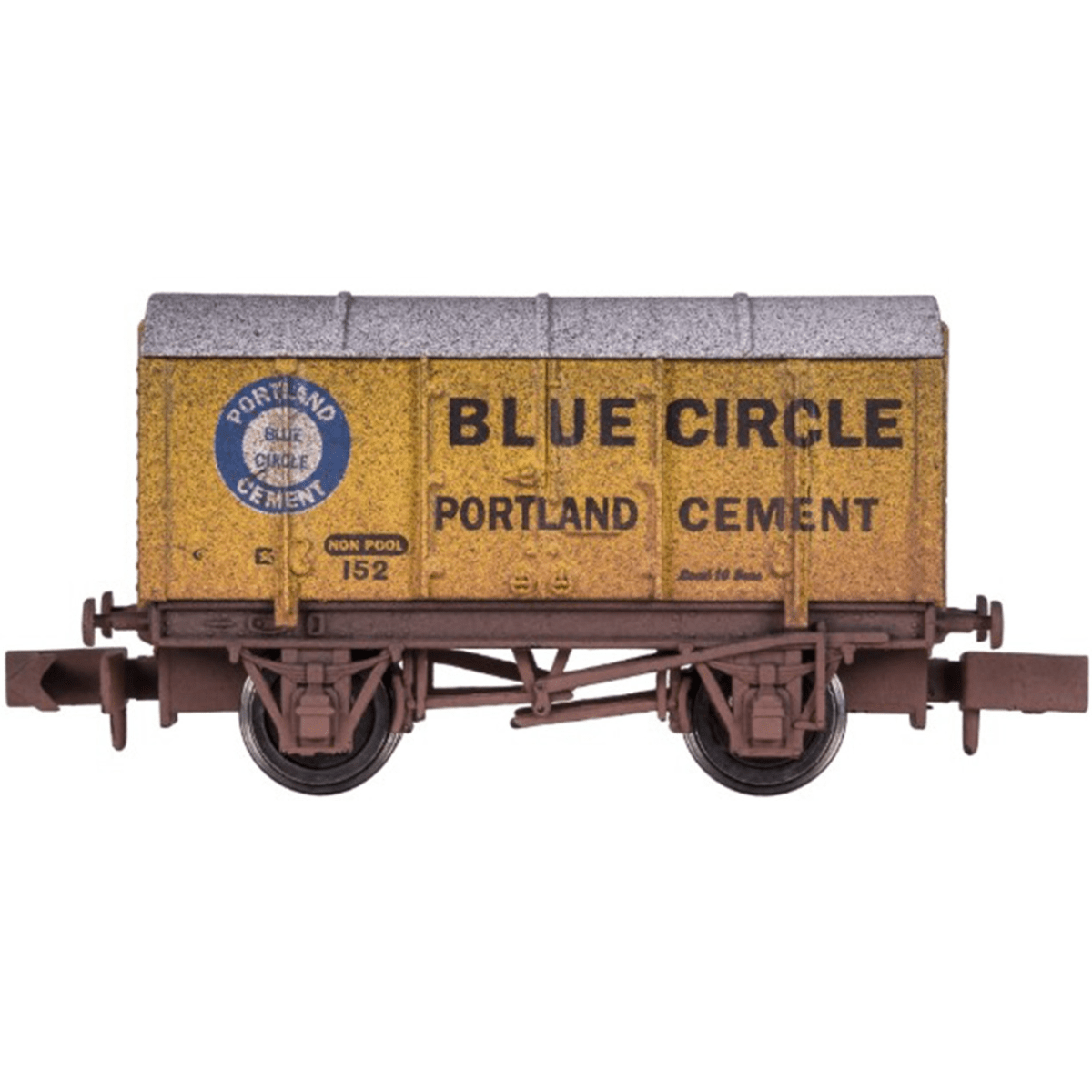 Dapol 2F - 013 - 084 Gunpowder Van Blue Circle 152 Weathered - N Gauge - Phillips Hobbies