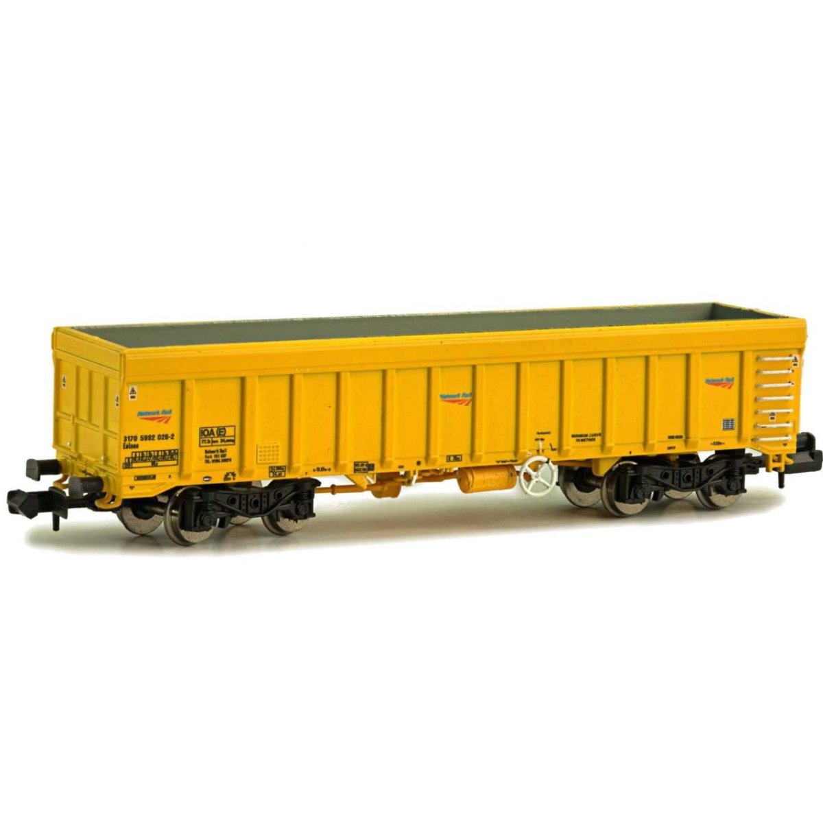 Dapol 2F - 045 - 009 IOA Ballast Wagon Network Rail Yellow 3170 5992 118 - 7 - N Gauge - Phillips Hobbies