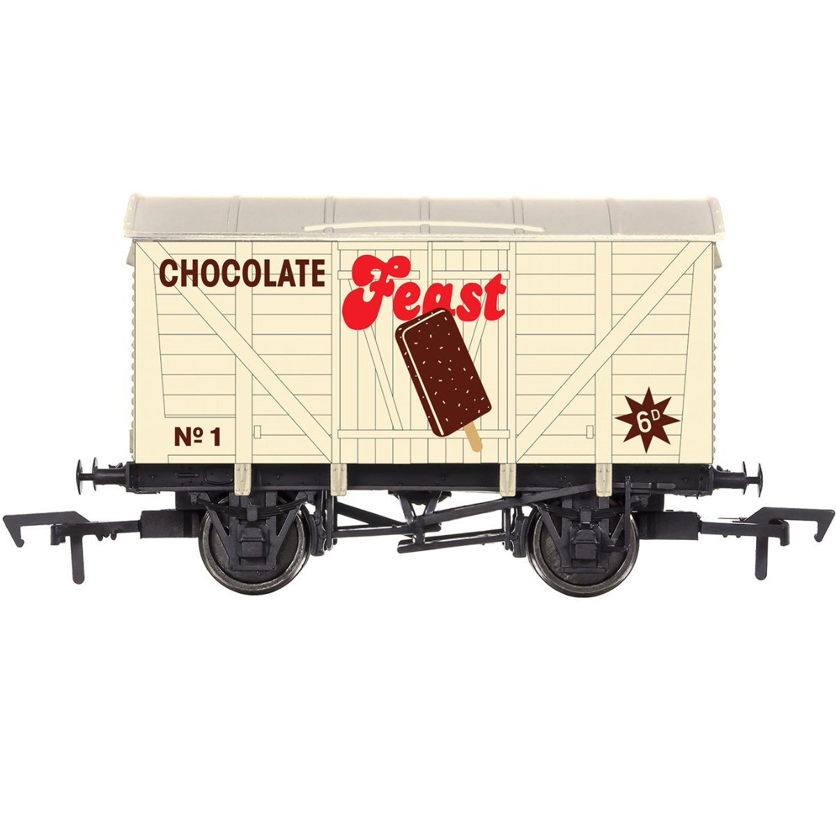 Dapol 4F - 012 - 055 Ventilated Van Feast Lolly No.1 - OO Gauge - Phillips Hobbies