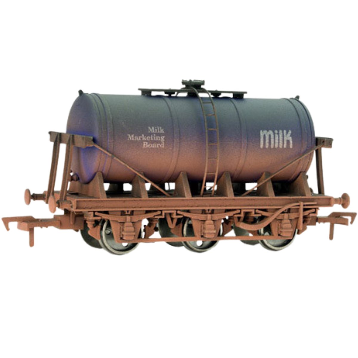 Dapol 4F - 031 - 006 6 Wheel Milk Tank MWB Weathered Wagon - OO Gauge - Phillips Hobbies