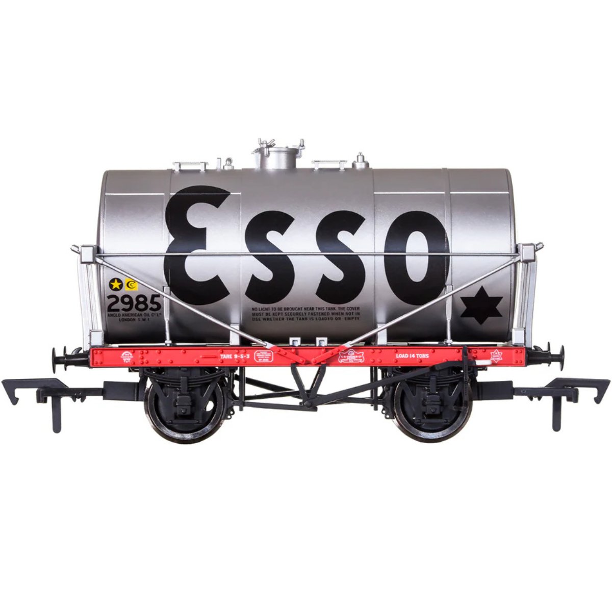 Dapol 4F - 058 - 001 14T Class A Tank Wagon Esso Silver 298 - OO Gauge - Phillips Hobbies