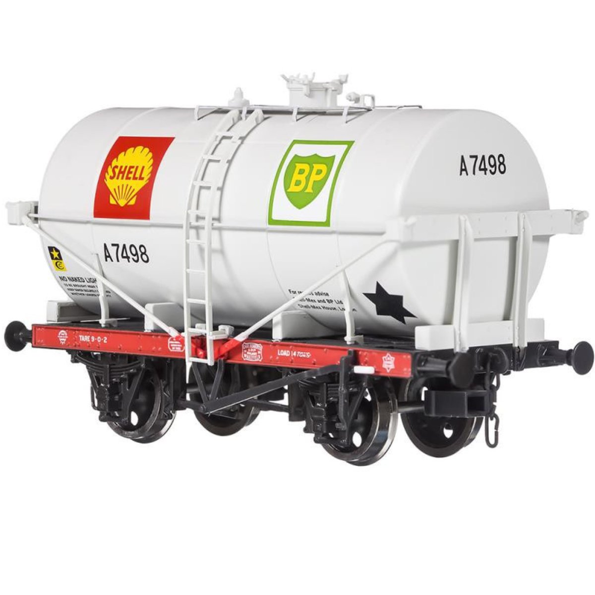 Dapol 4F - 058 - 002 14T Tank Wagon Class A Shell BP Silver A7493 - OO Gauge - Phillips Hobbies