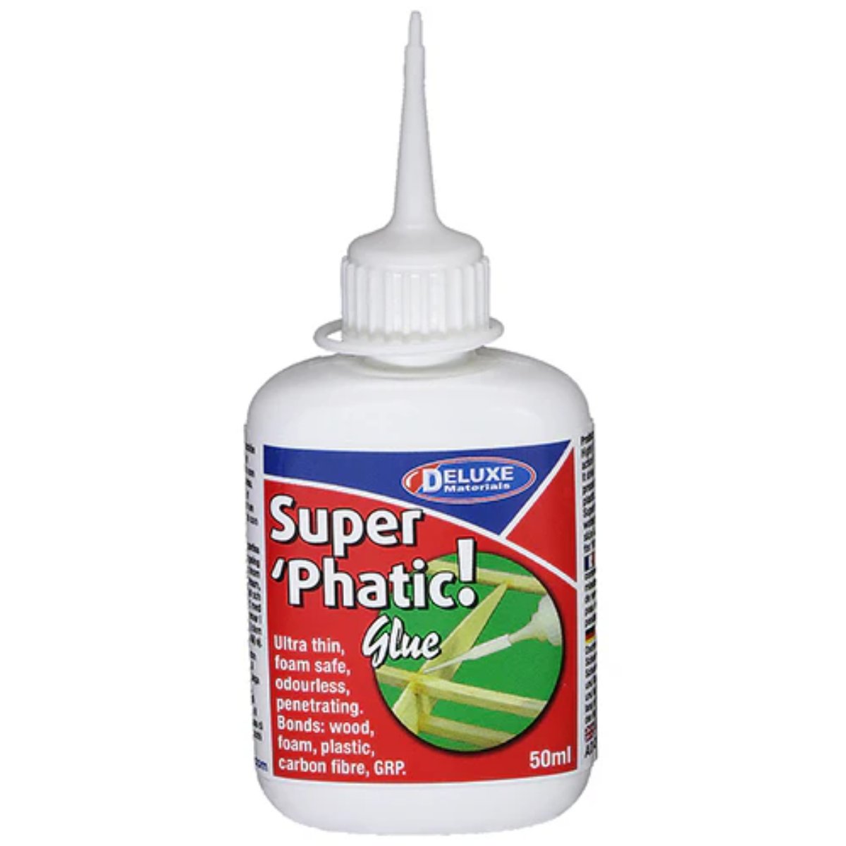 Deluxe Materials AD21 Super Phatic Glue 50ml - Phillips Hobbies