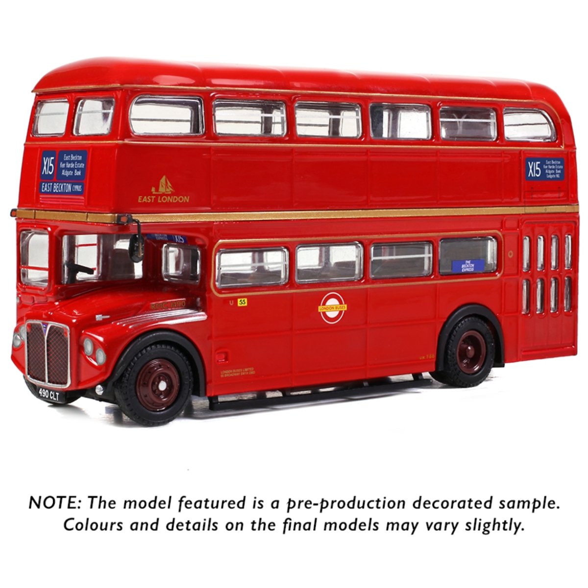 EFE E41903 AEC Routemaster RMC1490 East London Route X15 East Beckton - Phillips Hobbies