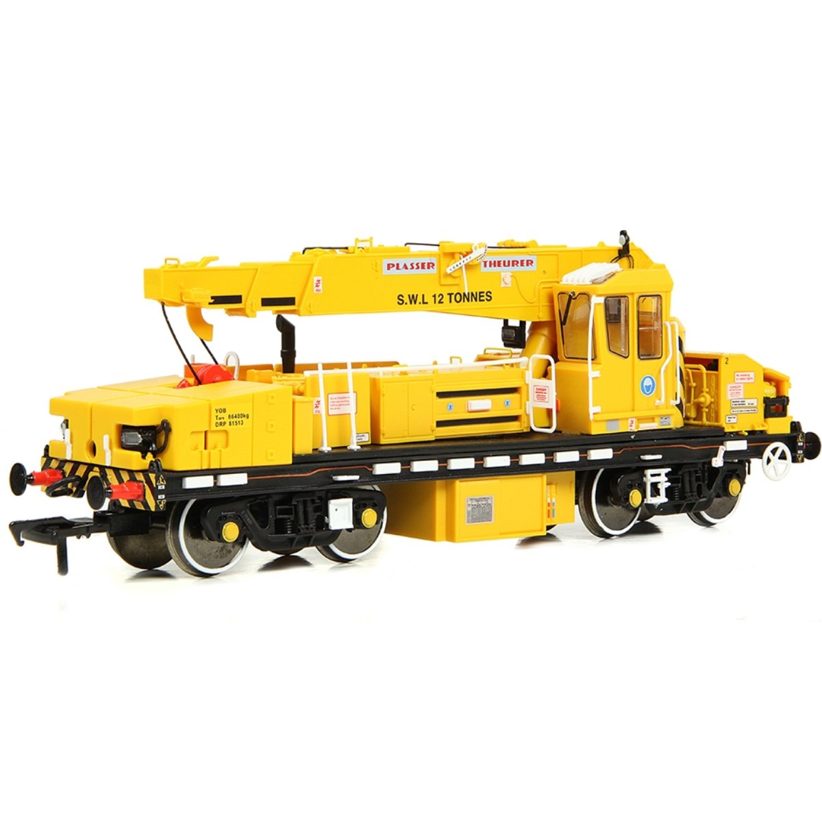 EFE Rail Plasser 12T YOB Diesel - Hydraulic Crane DRP81513 Departmental Yellow - OO Gauge - Phillips Hobbies