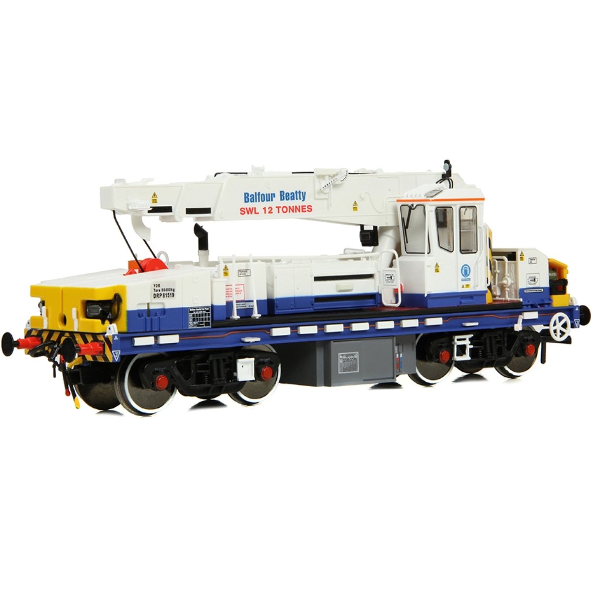 EFE Rail Plasser 12T YOB Diesel - Hydraulic Crane DRP81519 Balfour Beatty - OO Gauge - Phillips Hobbies