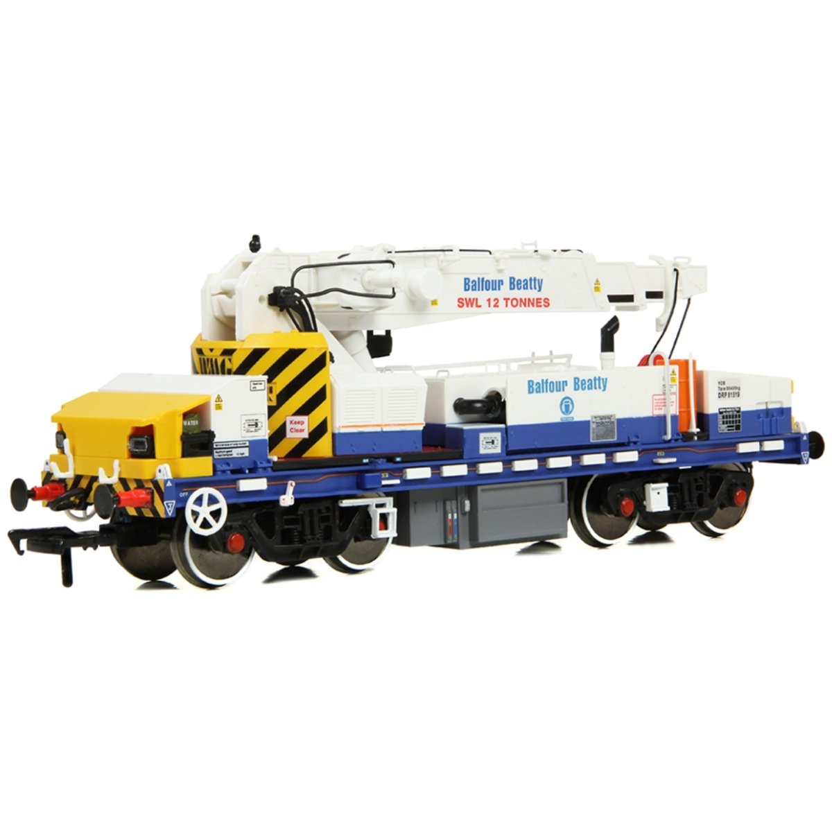 EFE Rail Plasser 12T YOB Diesel - Hydraulic Crane DRP81519 Balfour Beatty - OO Gauge - Phillips Hobbies