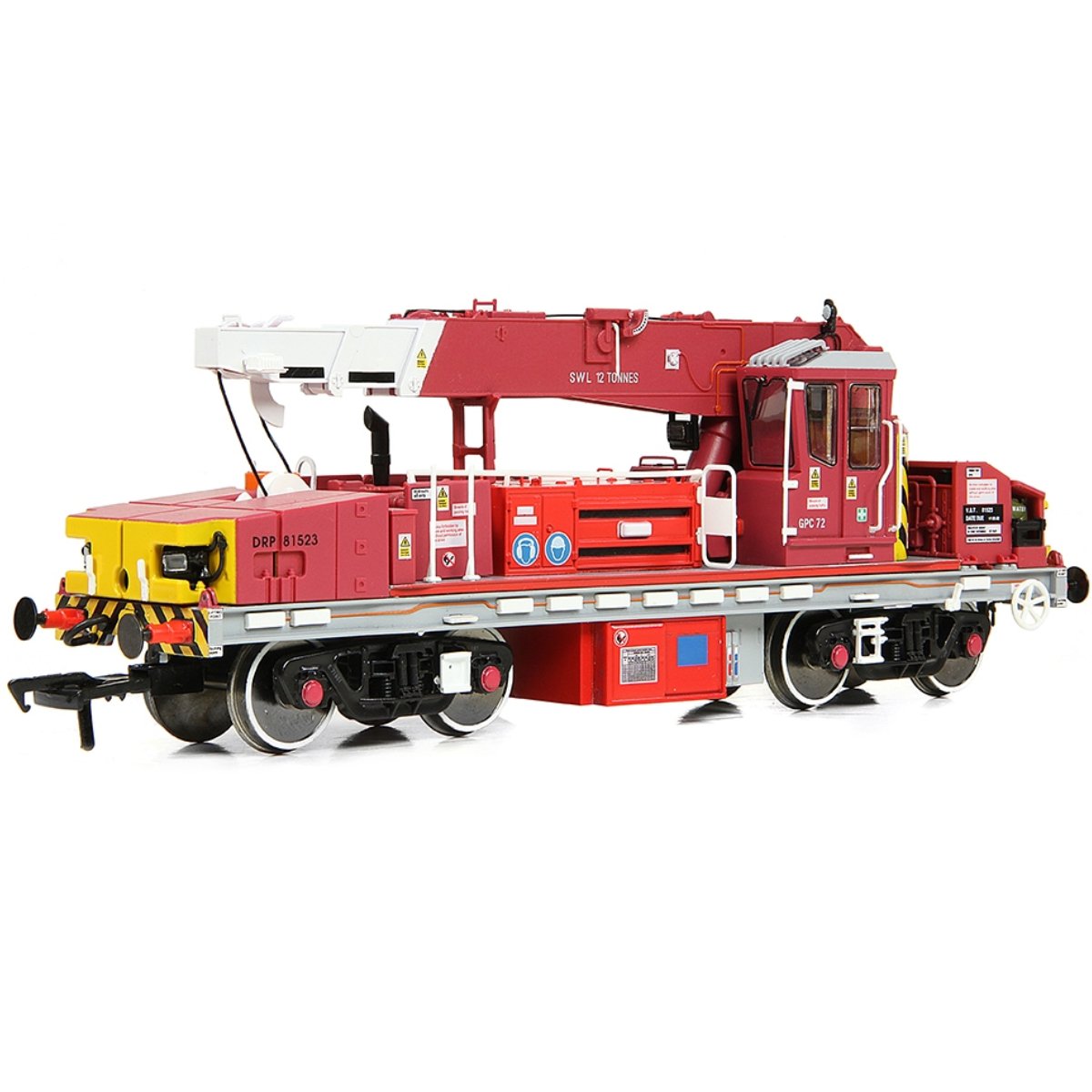 EFE Rail Plasser 12T YOB Diesel - Hydraulic Crane DRP81523 Javis/Fastline Maroon - OO Gauge - Phillips Hobbies