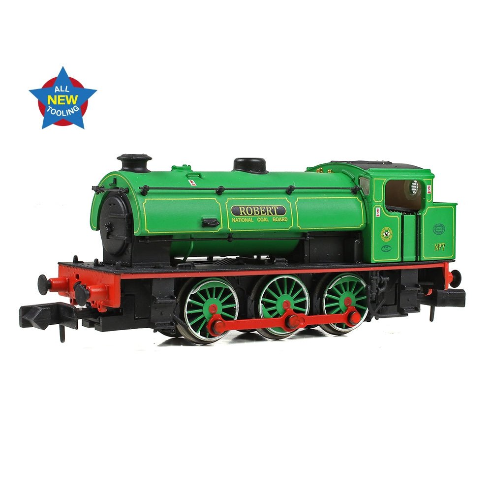 EFE Rail WD Austerity Saddle Tank 7 'Robert' National Coal Board Lined Green - N Gauge - Phillips Hobbies