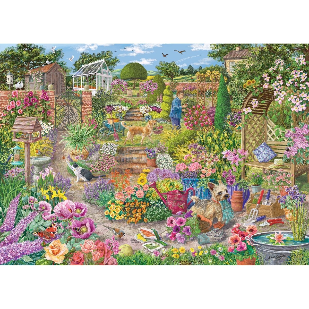 Garden In Bloom - Gibsons 1000 Piece Jigsaw Puzzle - Phillips Hobbies