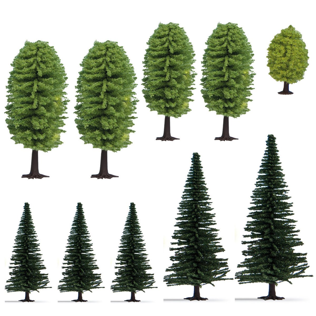 Gaugemaster Forest Trees 50mm - 140mm - Pack of 10 - Phillips Hobbies
