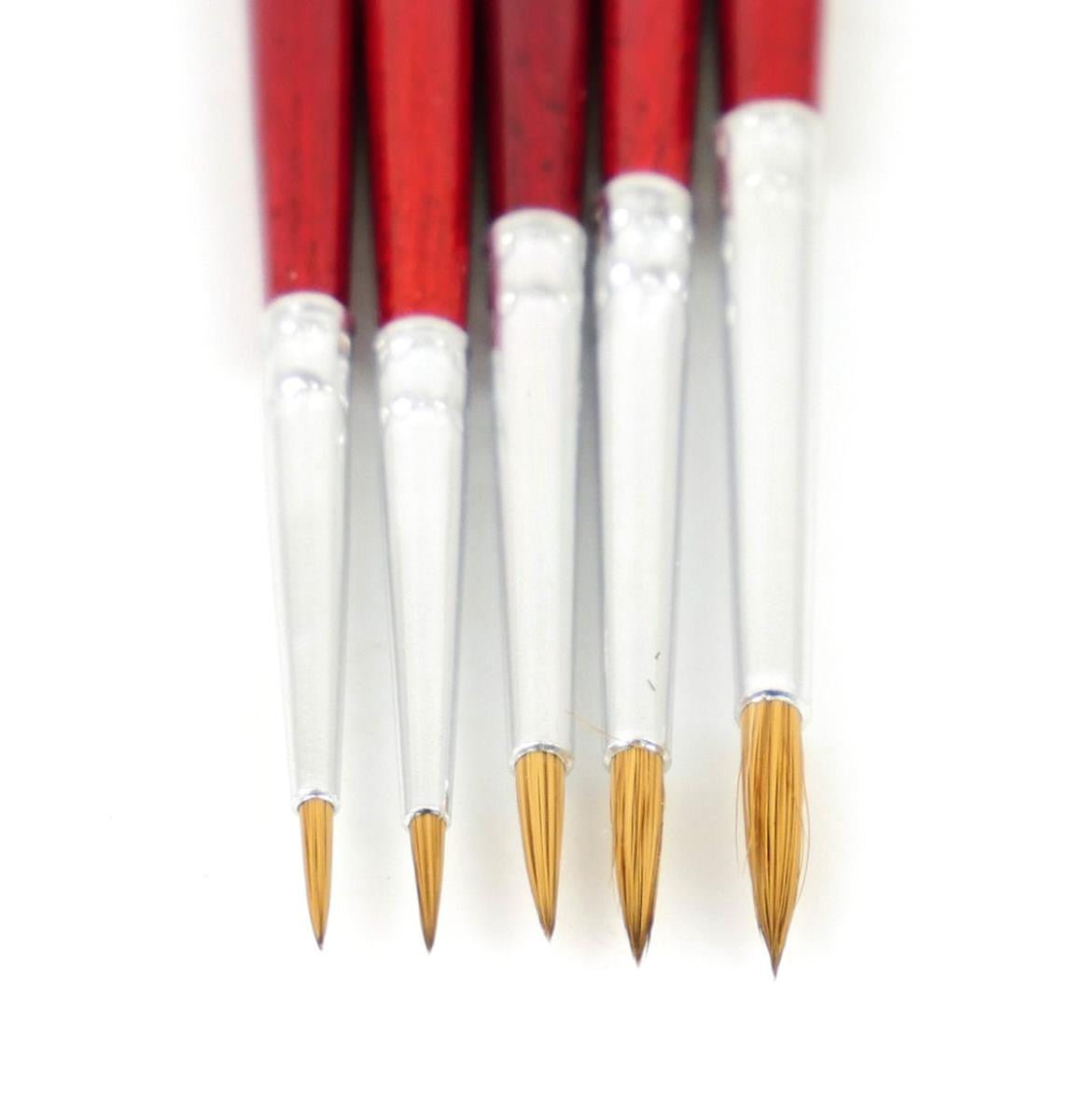 Gaugemaster GM670 Deluxe Paintbrush Set (5 Sable Brushes) - Phillips Hobbies