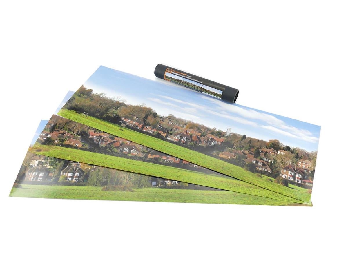 Gaugemaster GM704 Village Large Photo Backscene (2744x304mm) - Phillips Hobbies