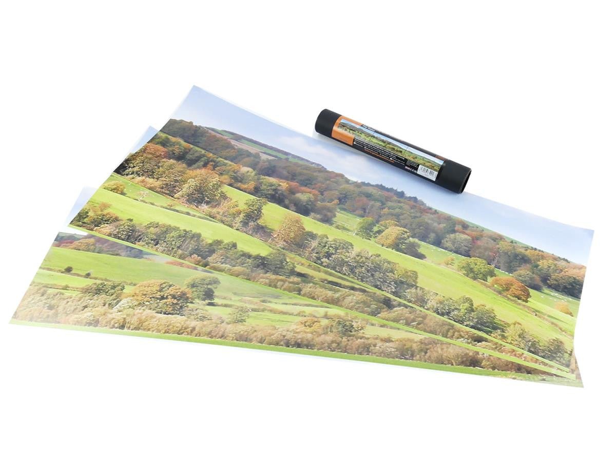 Gaugemaster GM709 The Dales Large Photo Backscene (2744x304mm) - Phillips Hobbies