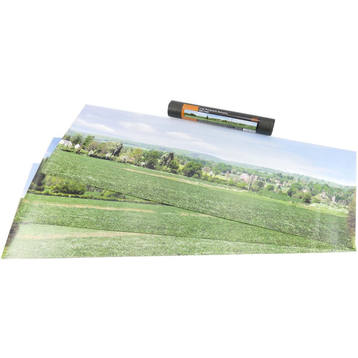 Gaugemaster Open Field Large Photo Backscene (2744x304mm) - OO Gauge - Phillips Hobbies