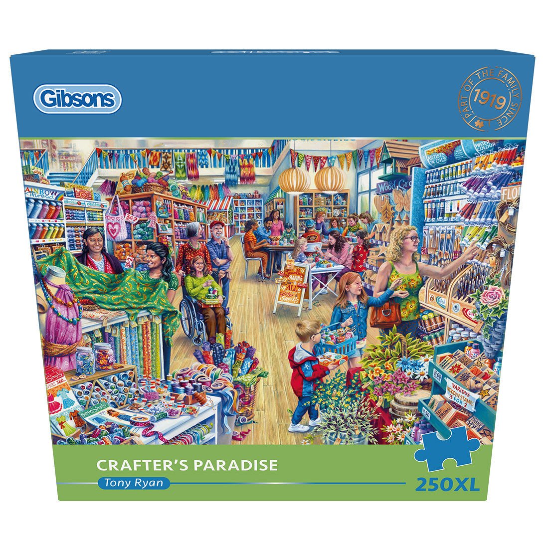 Gibsons Crafter's Paradise Extra Large 250 XL Piece Jigsaw Puzzle - Phillips Hobbies