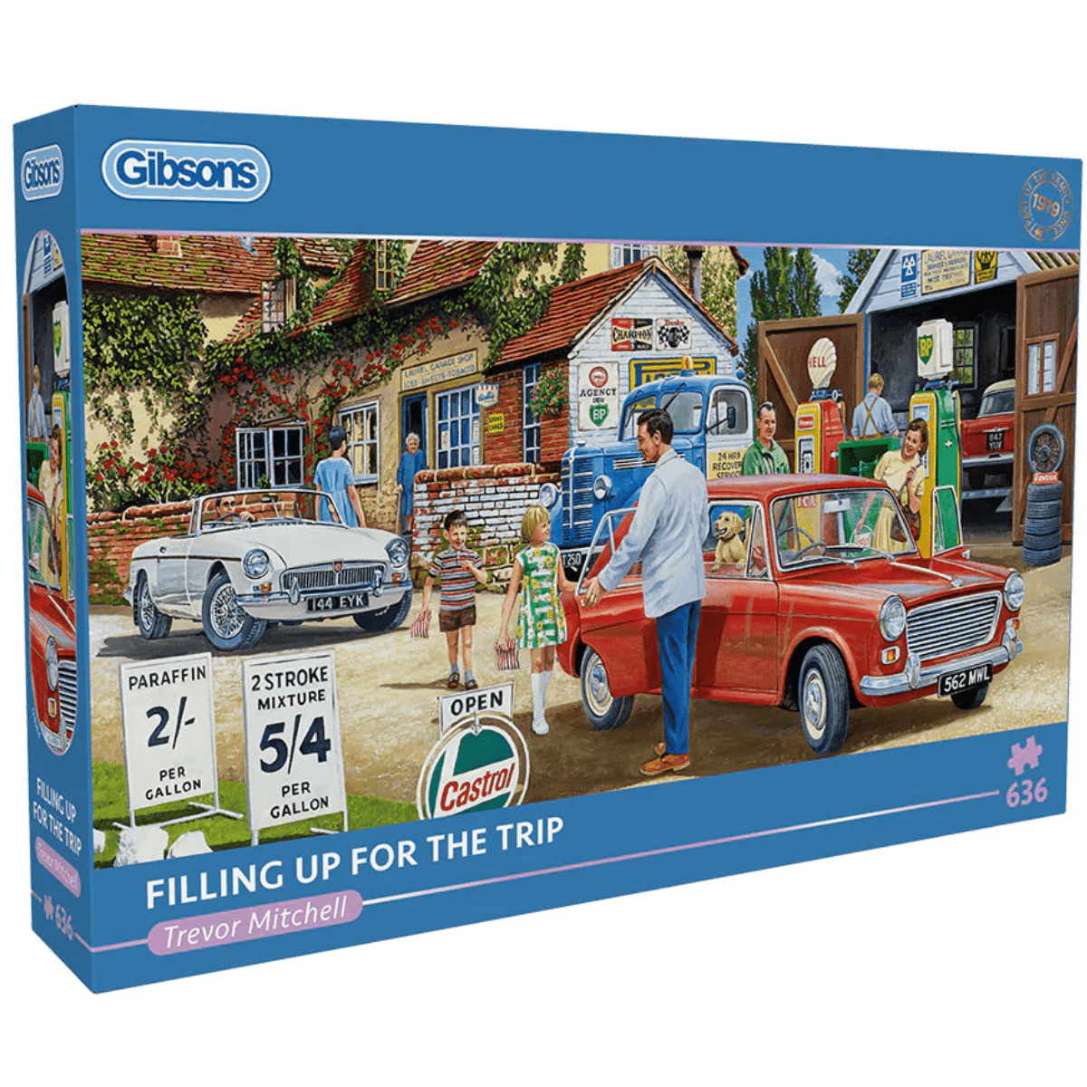 Gibsons G4064 Filling Up for the Trip 636 Piece Panoramic Jigsaw Puzzle - Phillips Hobbies