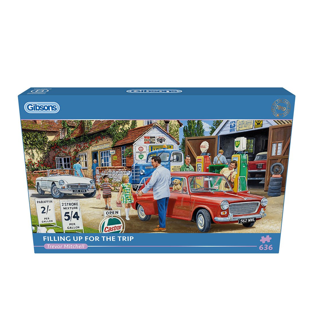 Gibsons G4064 Filling Up for the Trip 636 Piece Panoramic Jigsaw Puzzle - Phillips Hobbies