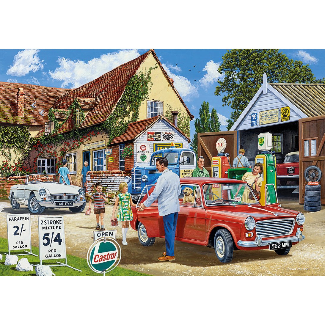 Gibsons G5067 Day out with the Family 4 x 500 Piece Jigsaw Puzzles - Phillips Hobbies