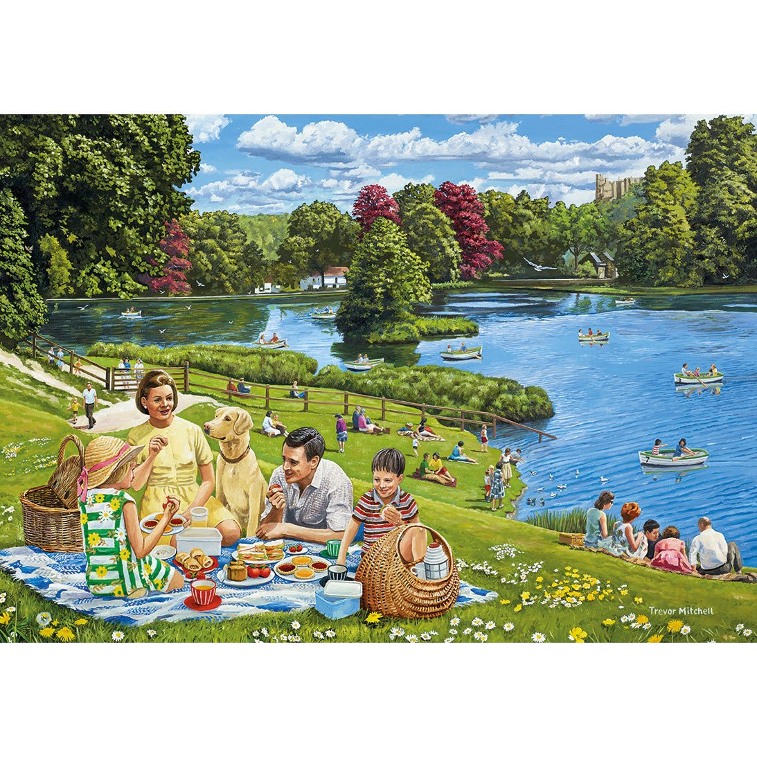 Gibsons G5067 Day out with the Family 4 x 500 Piece Jigsaw Puzzles - Phillips Hobbies