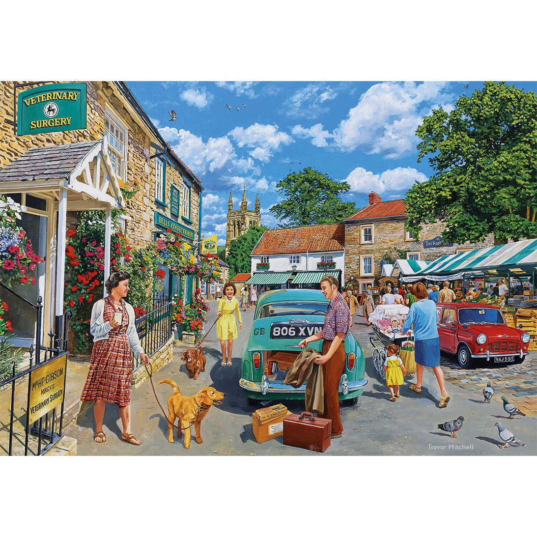 Gibsons G5069 Call the Vet 4 x 500 Piece Jigsaw Puzzles - Phillips Hobbies