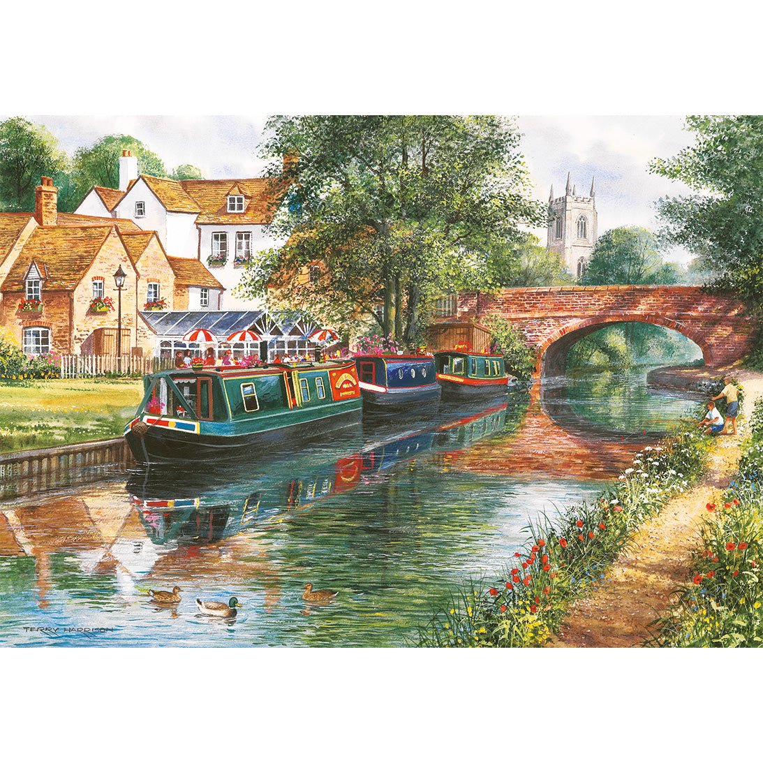 Gibsons G5070 Terry's Waterways 4 x 500 Piece Jigsaw Puzzles - Phillips Hobbies