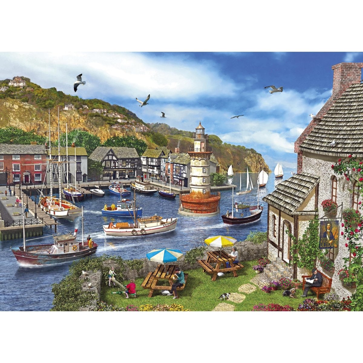 Gibsons G6285 Lighthouse Bay 1000 Piece Jigsaw Puzzle - Phillips Hobbies