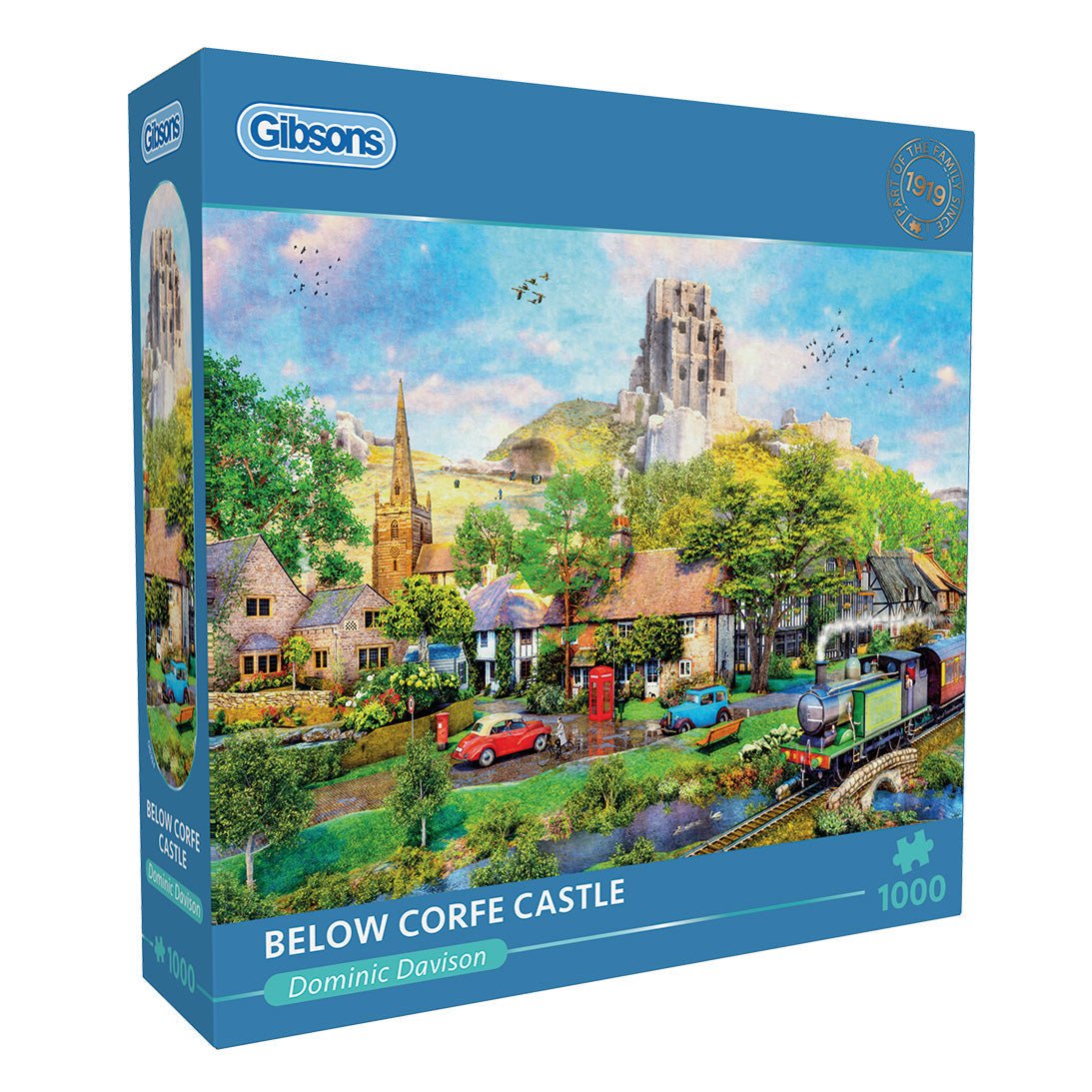 Gibsons G6394 Below Corfe Castle 1000 Piece Jigsaw Puzzle - Phillips Hobbies