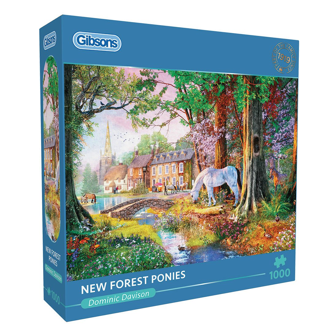 Gibsons G6397 New Forest Ponies 1000 Piece Jigsaw Puzzle - Phillips Hobbies