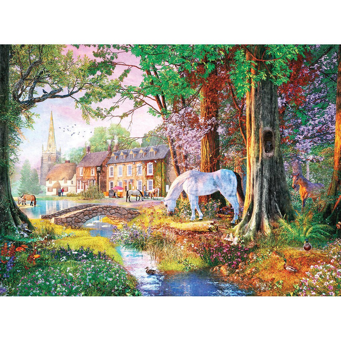 Gibsons G6397 New Forest Ponies 1000 Piece Jigsaw Puzzle - Phillips Hobbies