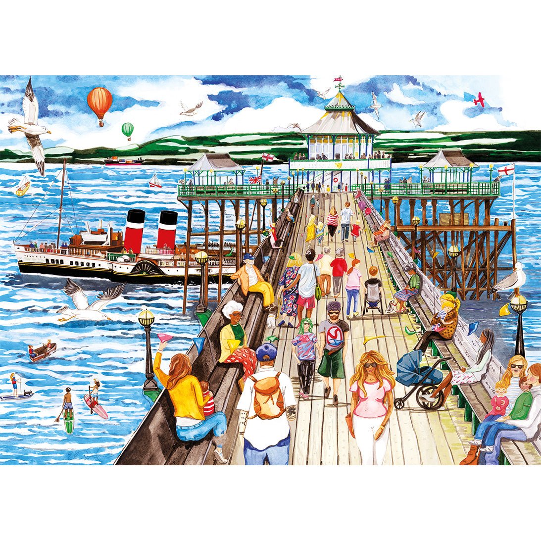 Gibsons G6412 Clevedon Pier 1000 Piece Jigsaw Puzzle - Phillips Hobbies