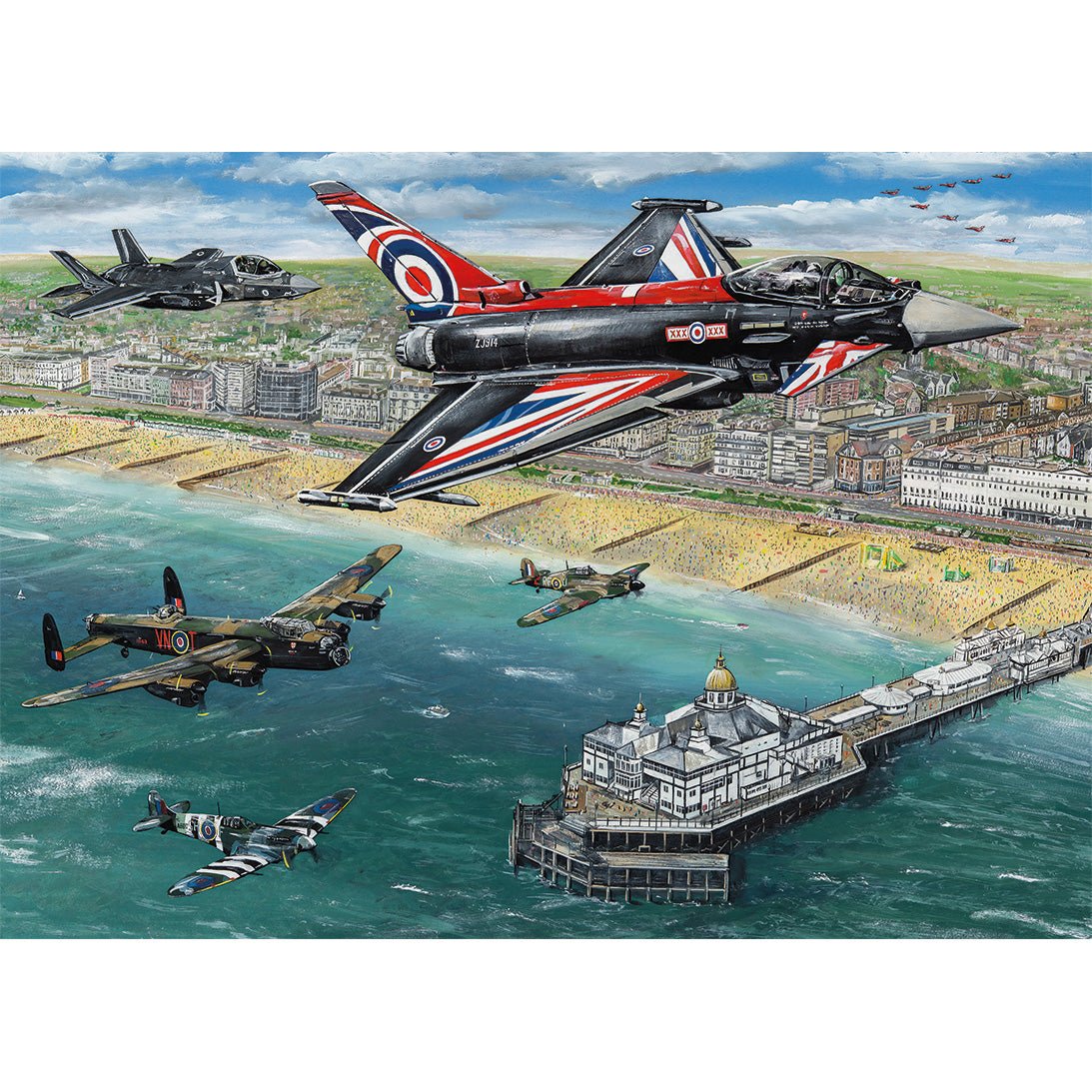 Gibsons G6413 Airshow Over Eastbourne 1000 Piece Jigsaw Puzzle - Phillips Hobbies