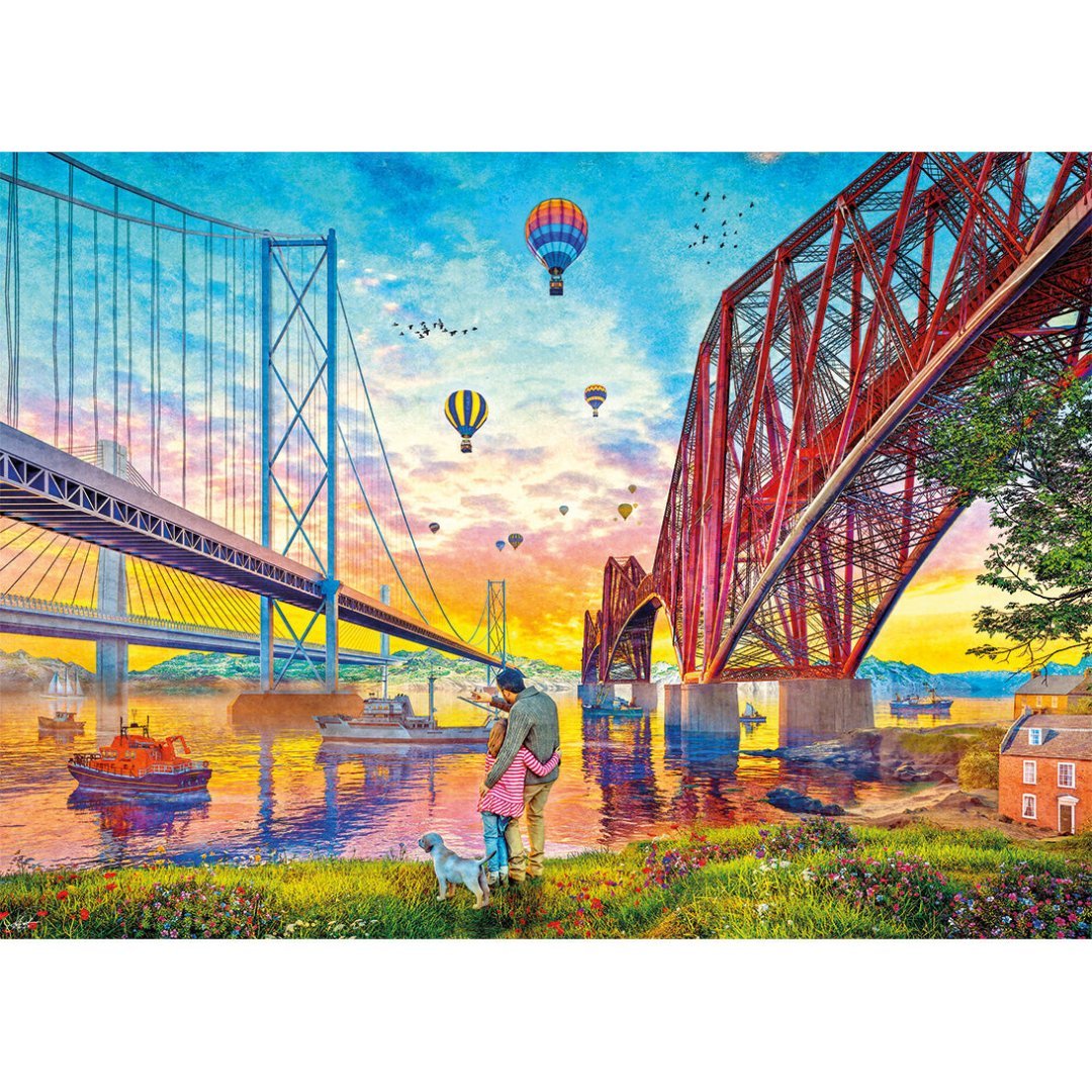 Gibsons G6424 Three Bridges Crossing 1000 Piece Jigsaw Puzzle - Phillips Hobbies