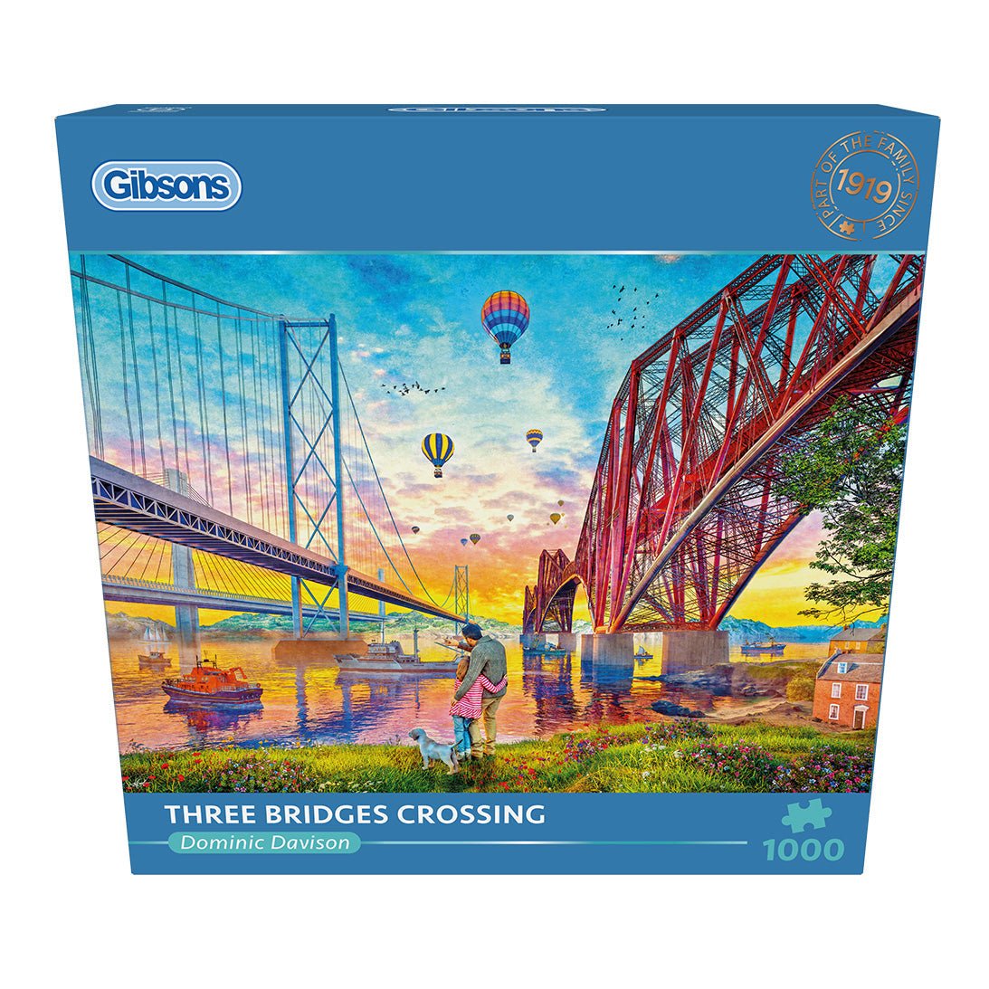 Gibsons G6424 Three Bridges Crossing 1000 Piece Jigsaw Puzzle - Phillips Hobbies